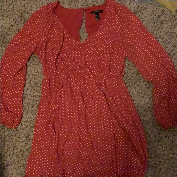 Forever 21, red polka dot dress - Picture 1 of 2